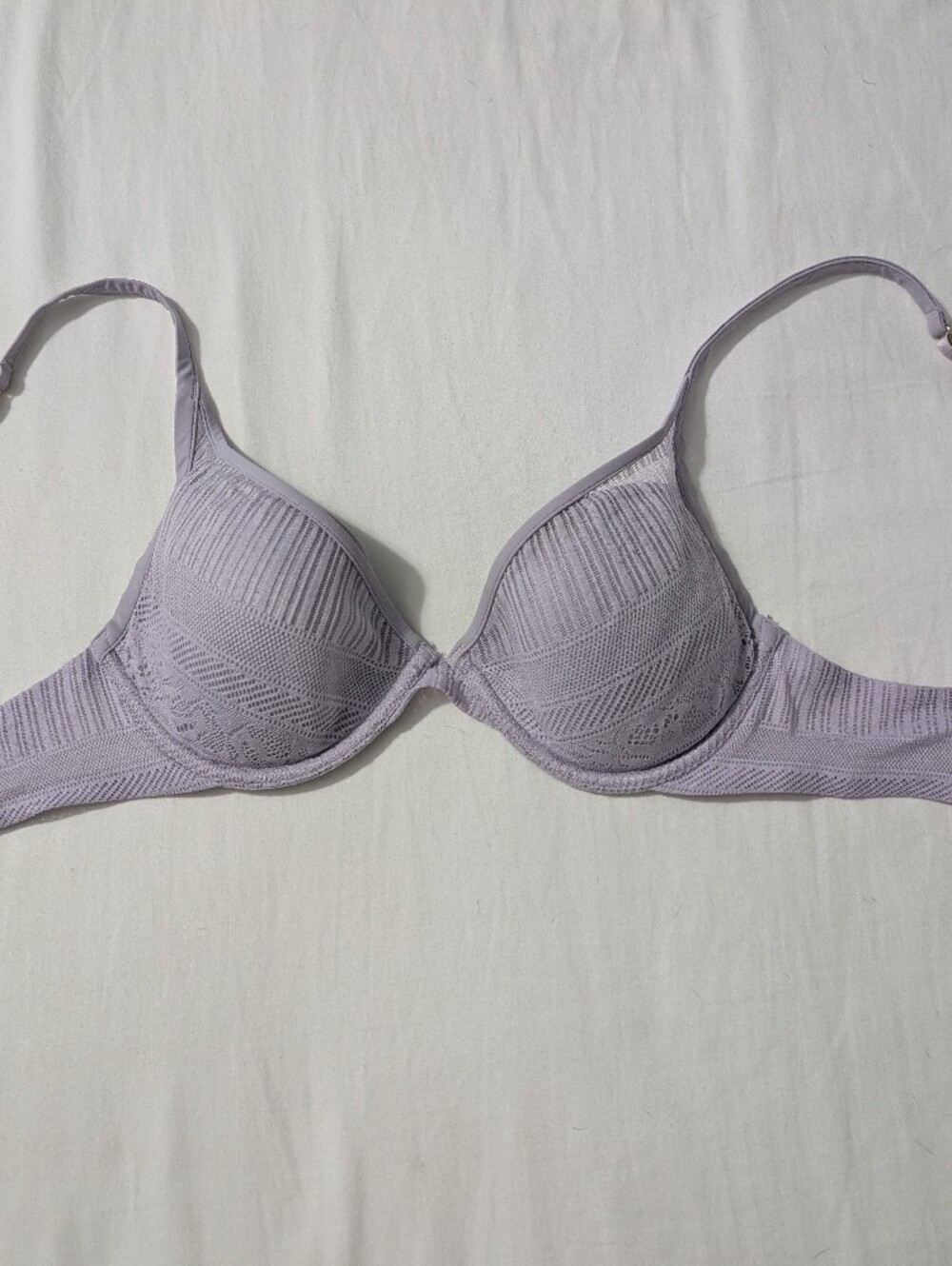 Third Love Everyday Lace Plunge Bra - Lavender - 34B1/2